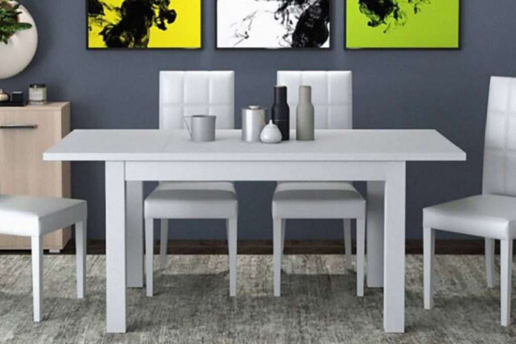 Tavolo Neri bianco frassino