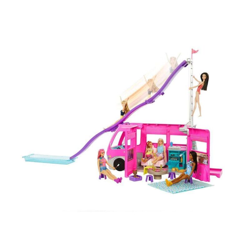 <strong>Barbie camper dei sogni </strong>con scivolo da 76 cm!